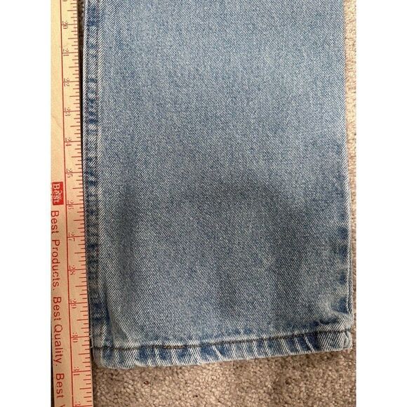 Y2K Denim Skater Streetwear Loose Fit Straight Leg Jeans Men's 34x30 Baggy - Picture 8 of 8
